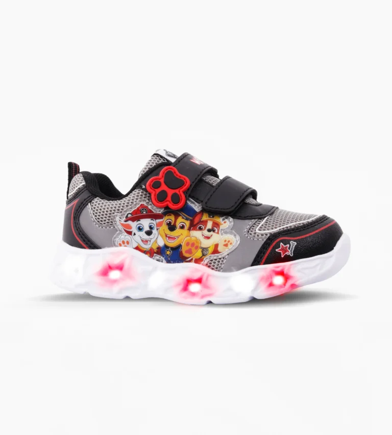Footy zapatilla luces PAW PATROL gris/negro