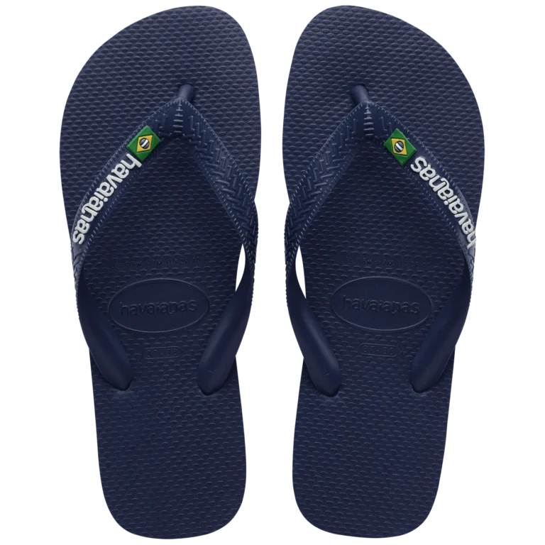 Ojota Brasil Logo Marino Havaianas