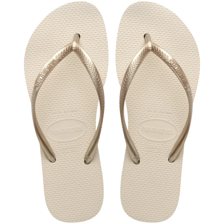 Ojota Slim Flatform Beige Havaianas
