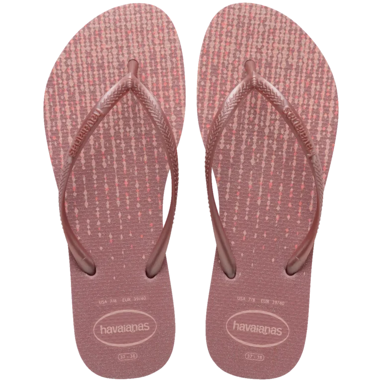 Ojota Slim Gloss Arcilla purpura Havaianas