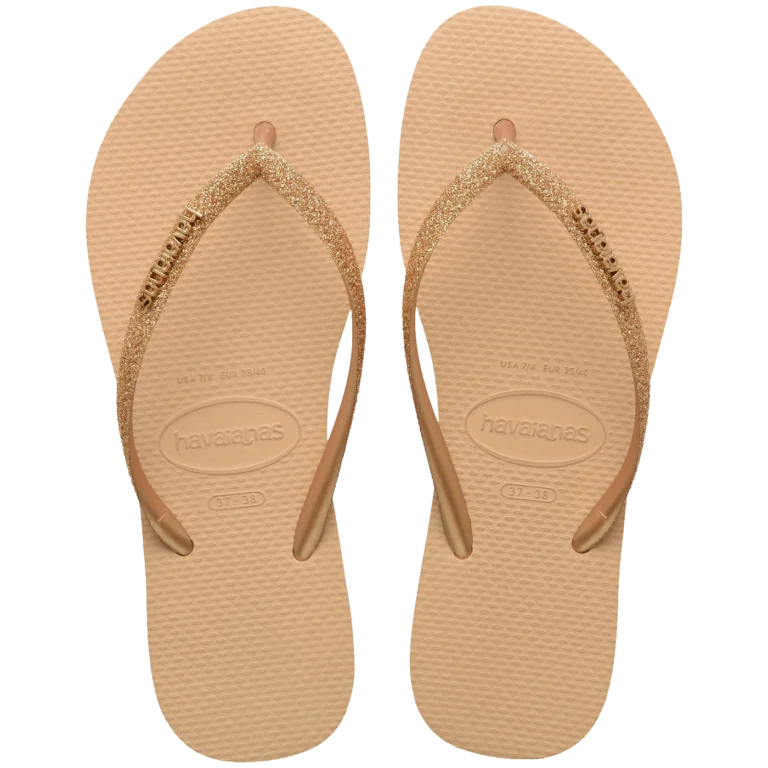 Ojota Slim Glitter Ii Dorado Havaianas