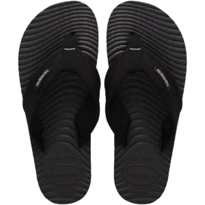 Ojota Surfer Coast New graphite y Negro Havaianas